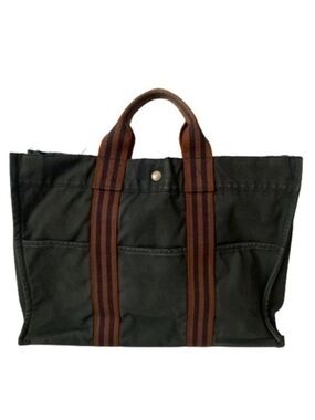 HERMES Canvas Tote Bag